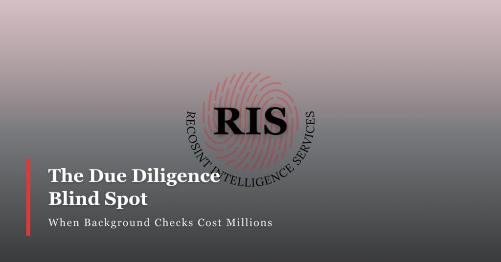 Corporate OSINT investigation revealing hidden company ownership and executive background verification for M&A deals