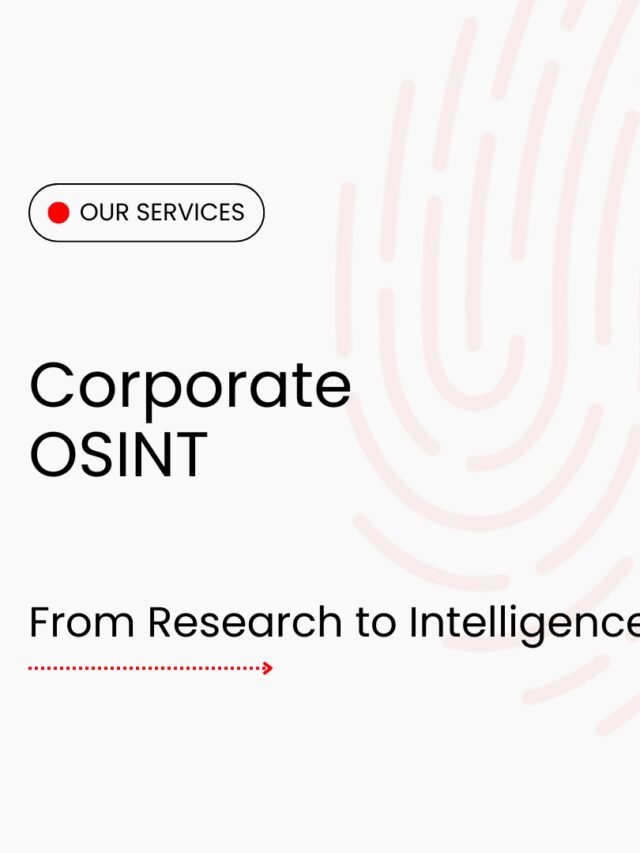 Corporate OSINT & Business Intelligence Services | RecOsint